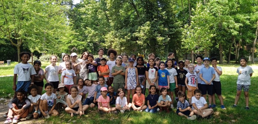 The ISL students pose together at a park in Montchat